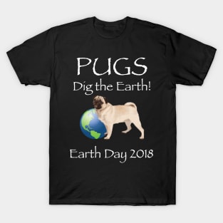 Pug Earth Day Awareness 2018 T-Shirt T-Shirt